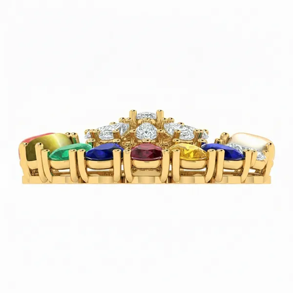 Bold Princess Diamond Pendant - View 4
