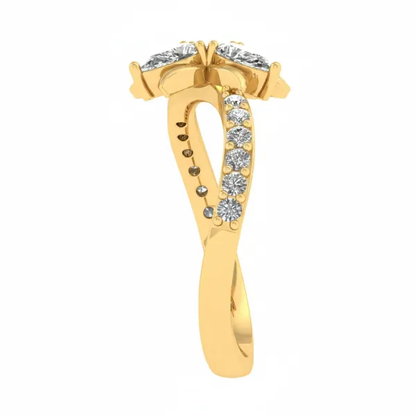 Delicate Wrap Diamond Ring - View 4