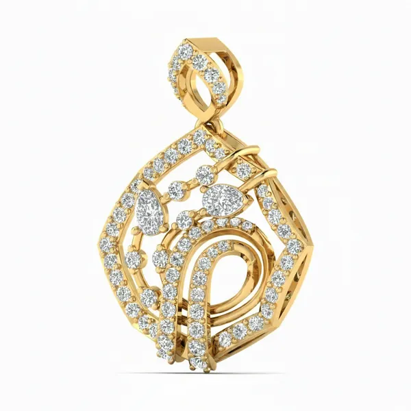 Enchanting Solitaire Diamond Pendant - View 2