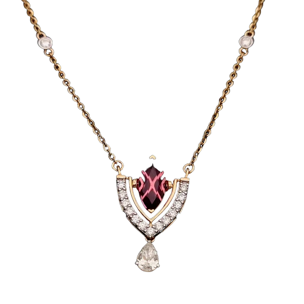 Charming Solstice Diamond Pendant with Chain MNPC1227