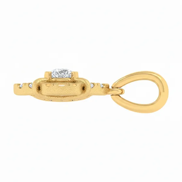 Vivid Ornate Diamond Pendant - View 3