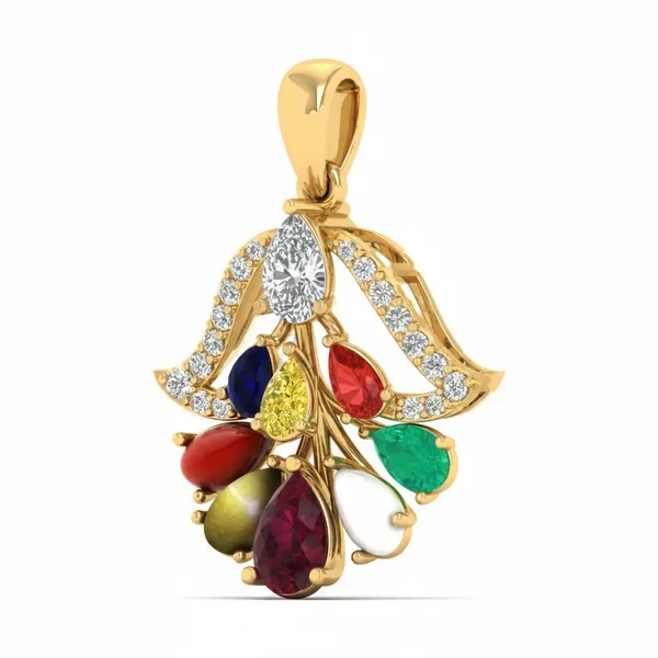 Opulent Medallion Diamond Pendant - View 2