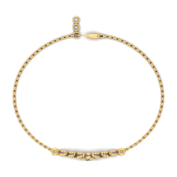 Enchanting Channel-Set Diamond Bracelet - View 3