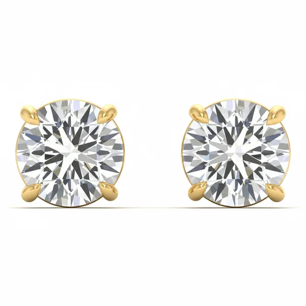 Galatea Solo Stone Earrings - Laboratory-Grown Diamond Earrings