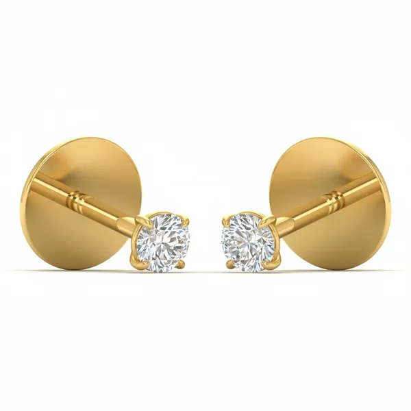 Galatea Solo Stone Earrings - View 2