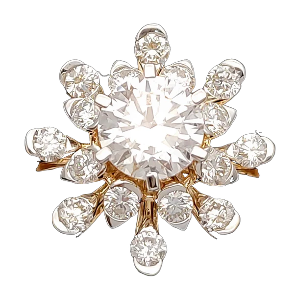 Graceful Petal Diamond Ladies Ring MNRL1254