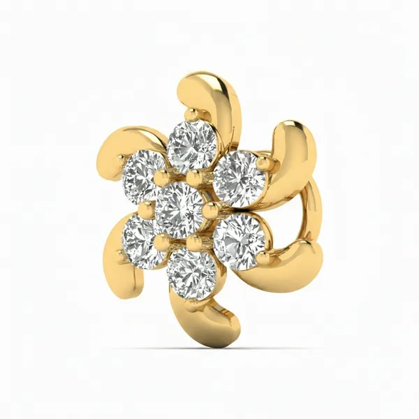Chic Prong Diamond Nosepin - View 2