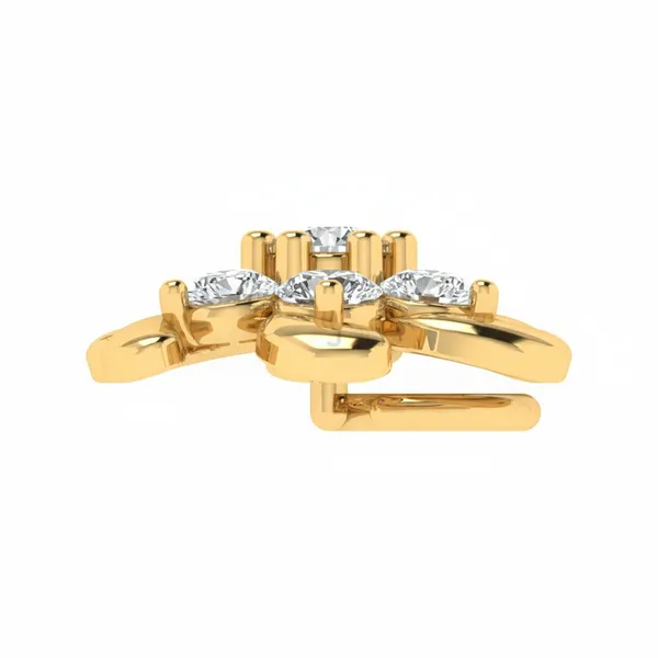 Chic Prong Diamond Nosepin - View 4