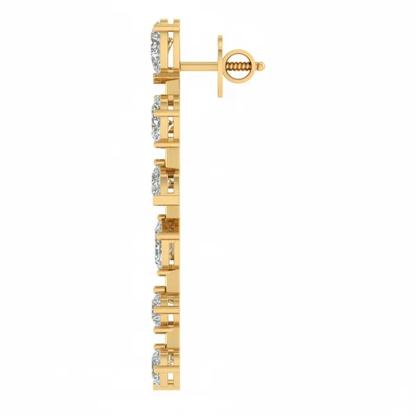 The Citrine Plume Cluster Earrings - View 3