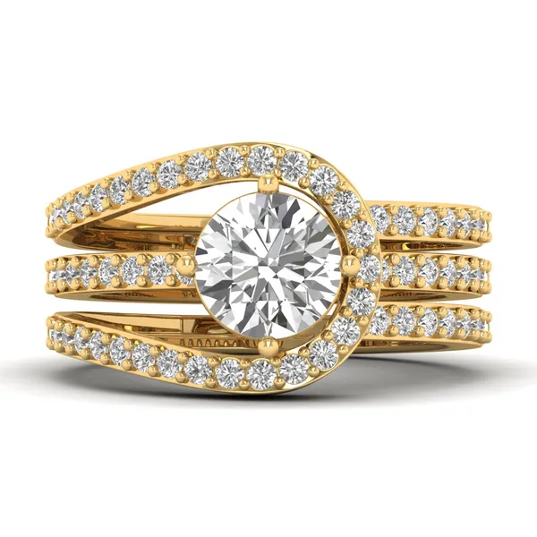 Sublime Lattice Diamond Ring - View 2