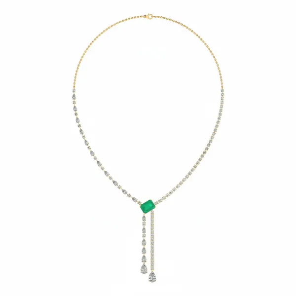 Resplendent Drop Diamond Necklace - Laboratory-Grown Diamond Necklace