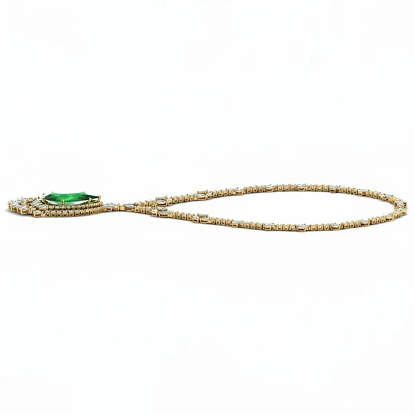 Mesmerizing Modern Diamond Necklace - View 2