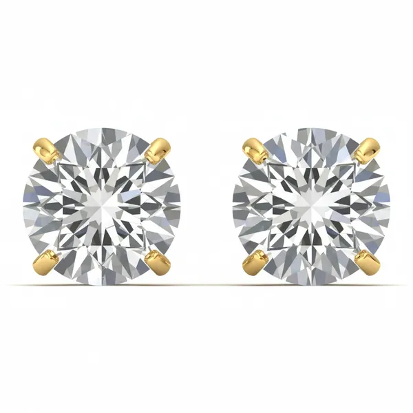 The Rosalind Jasmine Solitaire Studs - Laboratory-Grown Diamond Earrings