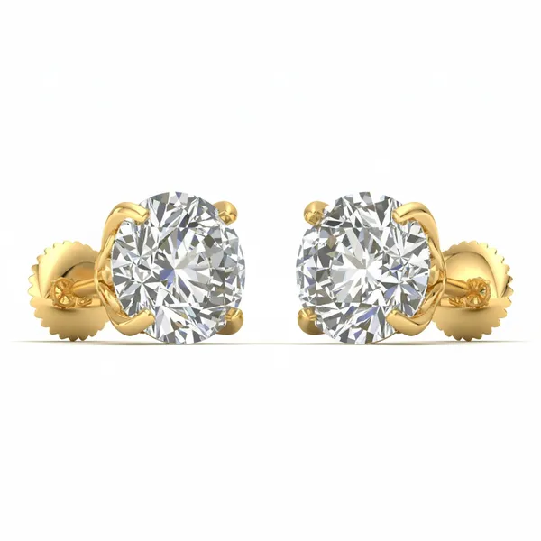 The Rosalind Jasmine Solitaire Studs - View 2