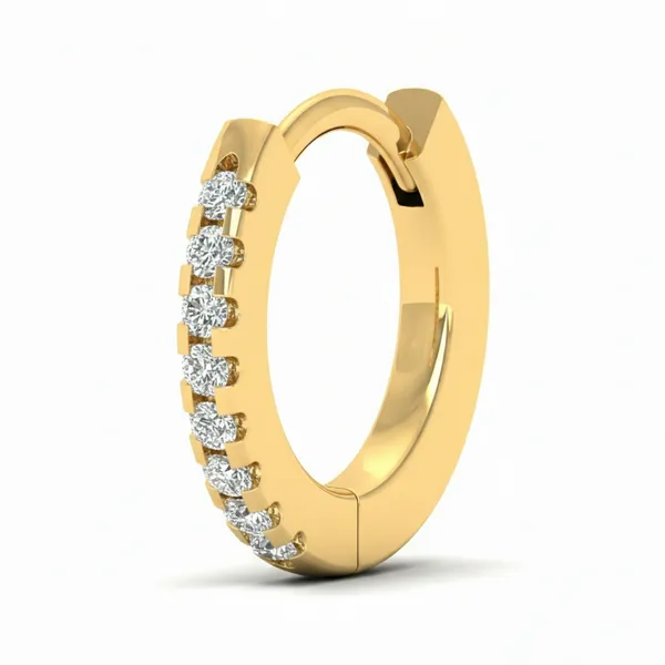 Statuesque Glow Diamond Nosepin - View 2