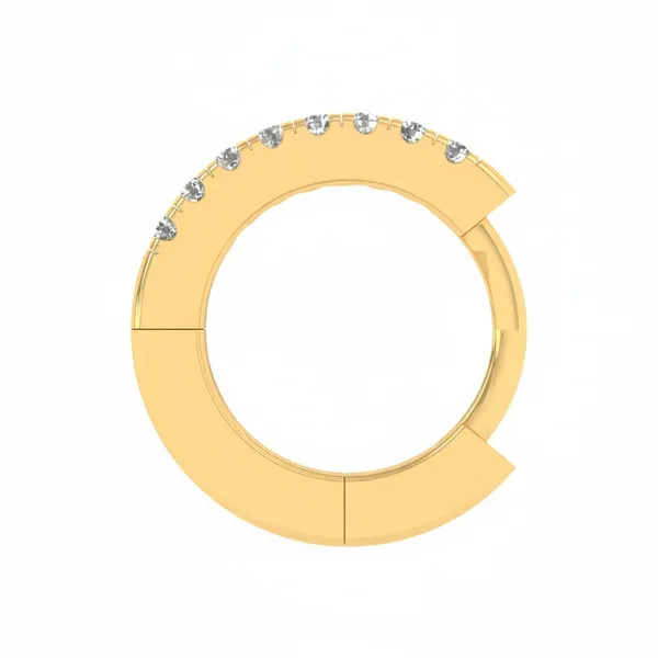 Statuesque Glow Diamond Nosepin - View 3