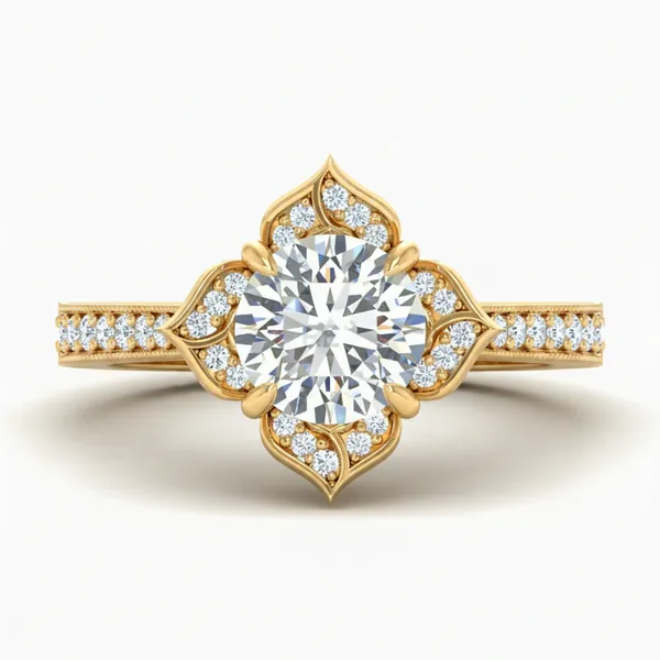 Mesmerizing Art Deco Diamond Ring - View 2