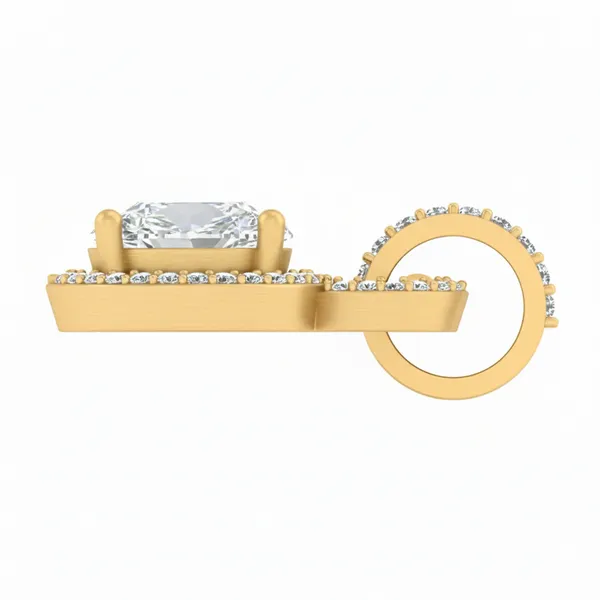Dazzling Drop Diamond Pendant - View 3