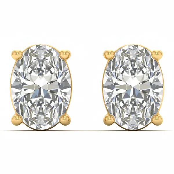 Hesper Single Diamond Studs - Laboratory-Grown Diamond Earrings
