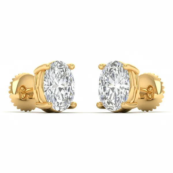 Hesper Single Diamond Studs - View 2