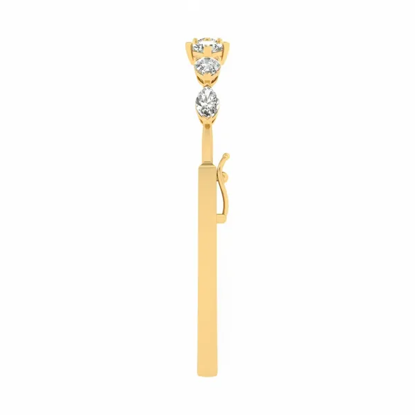 Sophisticated Golden Hour Diamond Bangle - View 4