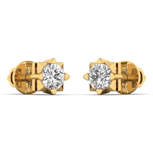 Lysandra Single Diamond Studs - View 2