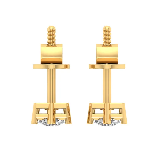Lysandra Single Diamond Studs - View 4