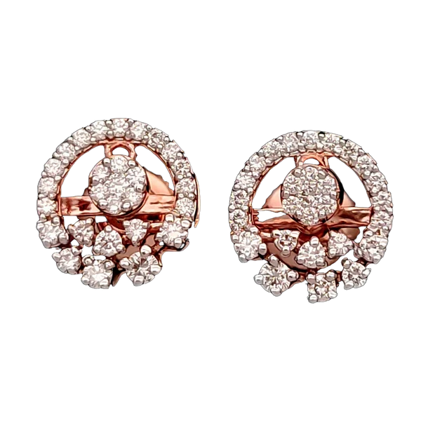 Regal Lattice Diamond Earring & Mangalsutra Set - Laboratory-Grown Diamond Earring & Pendant Set