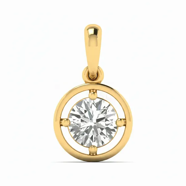Mesmerizing Bezel Diamond Pendant - Laboratory-Grown Diamond Pendant