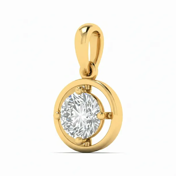 Mesmerizing Bezel Diamond Pendant - View 2