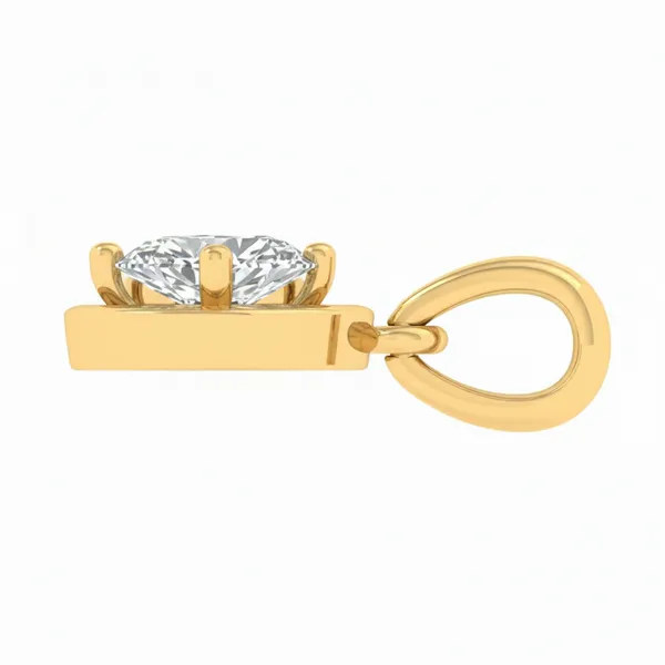 Mesmerizing Bezel Diamond Pendant - View 3