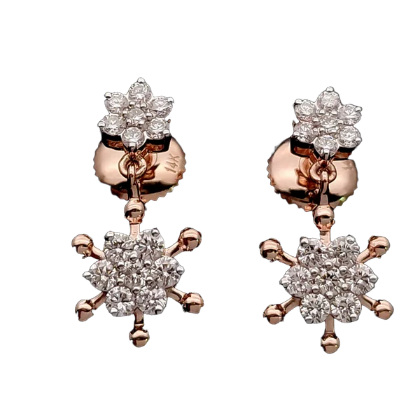 Graceful Whisper Diamond Drop Earrings - Laboratory-Grown Diamond Drop Earrings