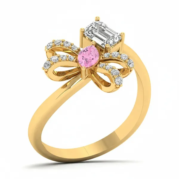 Dreamy Modern Diamond Ring - Laboratory-Grown Diamond Ladies Ring