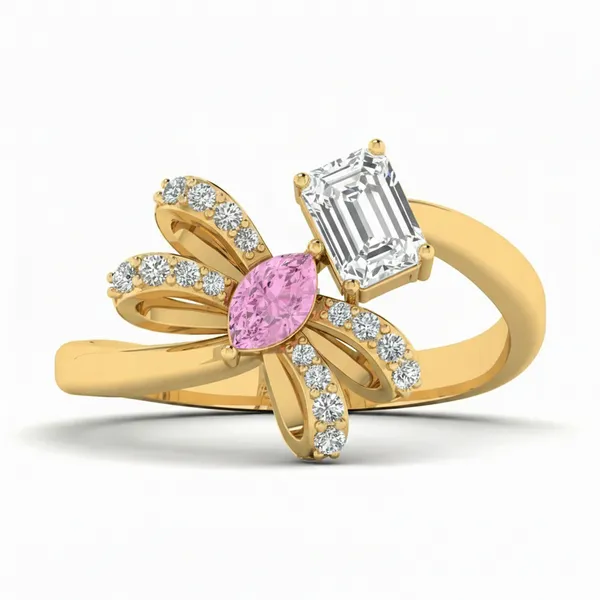 Dreamy Modern Diamond Ring - View 2