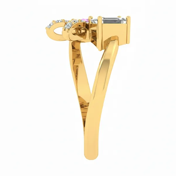 Dreamy Modern Diamond Ring - View 4