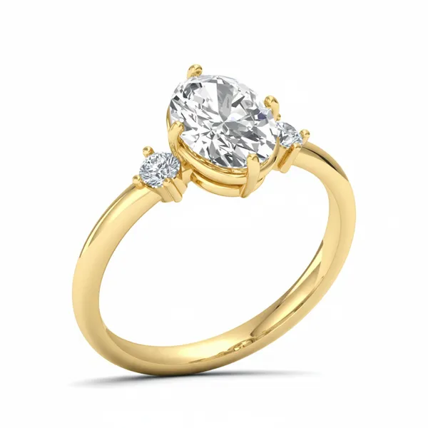 Serene Pave Diamond Ring - Laboratory-Grown Diamond Ladies Ring