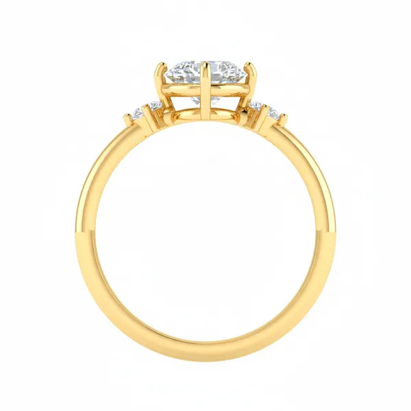 Serene Pave Diamond Ring - View 3