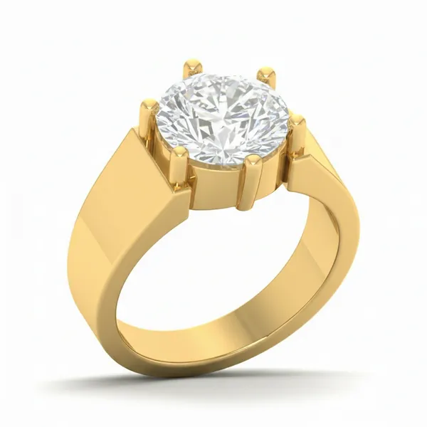 Chic Modern Diamond Ring - Laboratory-Grown Diamond Ladies Ring