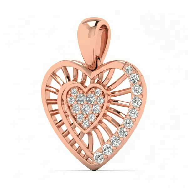 Artisan Modern Diamond Pendant - View 2