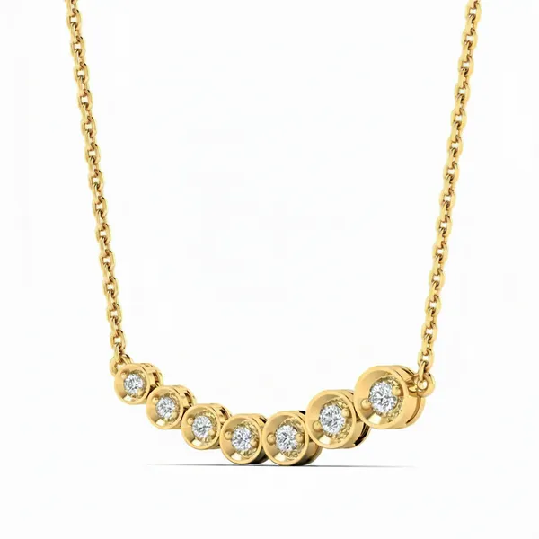 Glittering Unity Diamond Mangalsutra - View 2