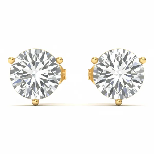 Champagne Ivy Diamond Studs - Laboratory-Grown Diamond Earrings