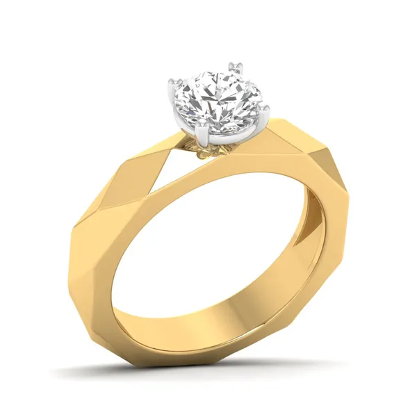 Sleek Band Diamond Ring - Laboratory-Grown Diamond Ladies Ring