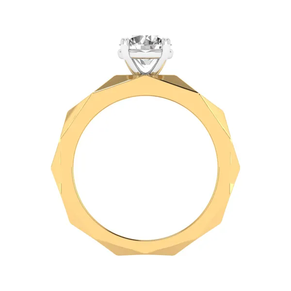 Sleek Band Diamond Ring - View 3