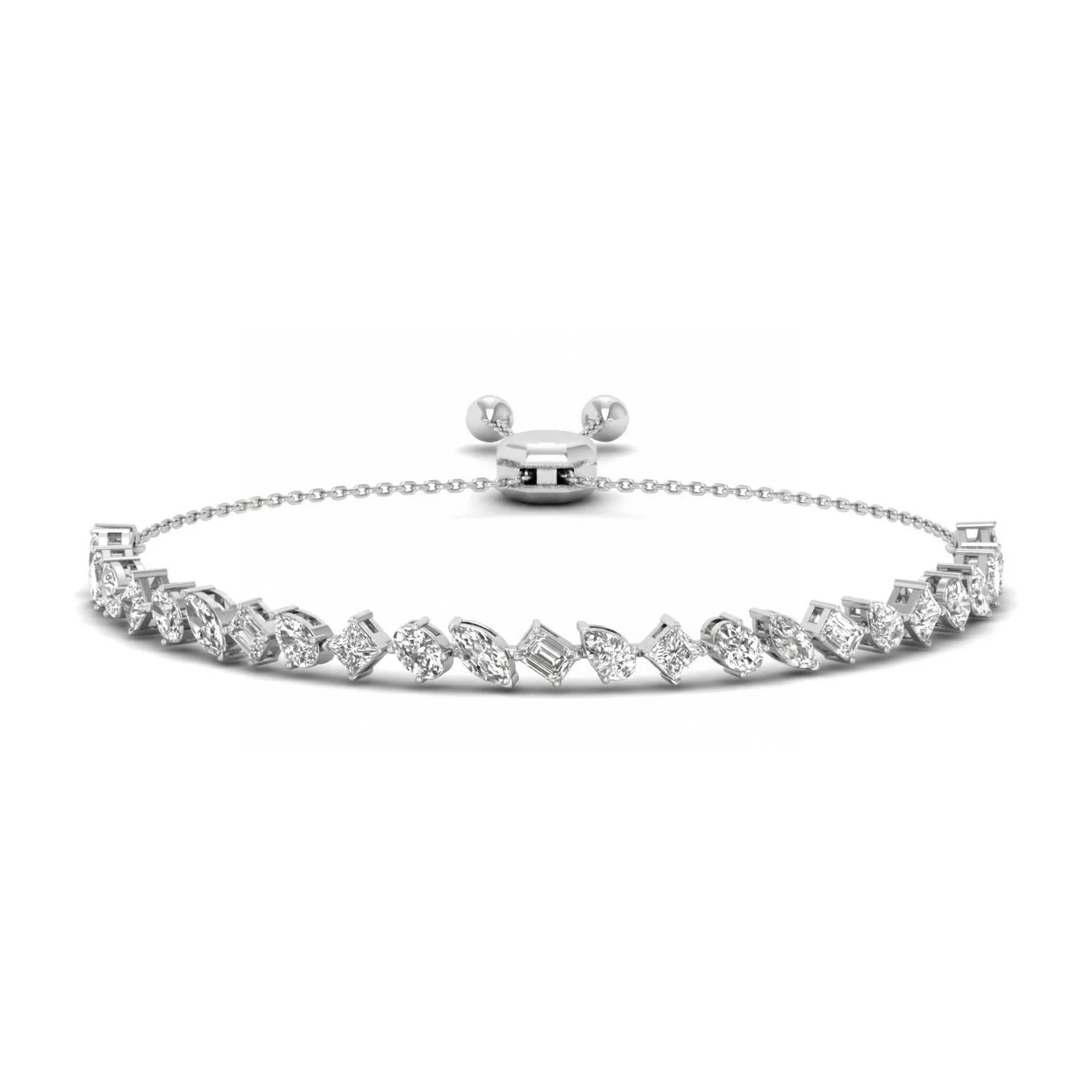 Ravishing Modern Diamond Bracelet - Laboratory-Grown Diamond Ladies Bracelet