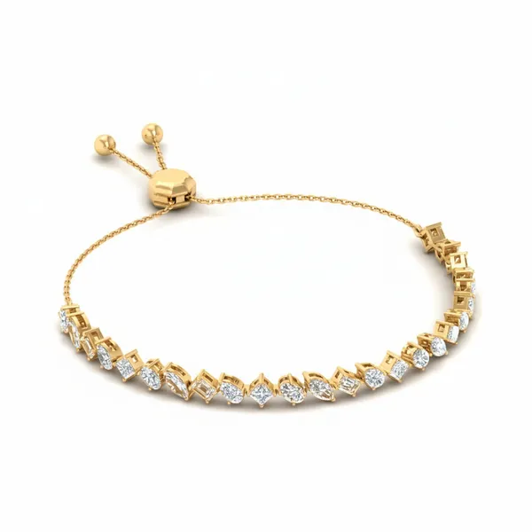 Ravishing Modern Diamond Bracelet - View 4