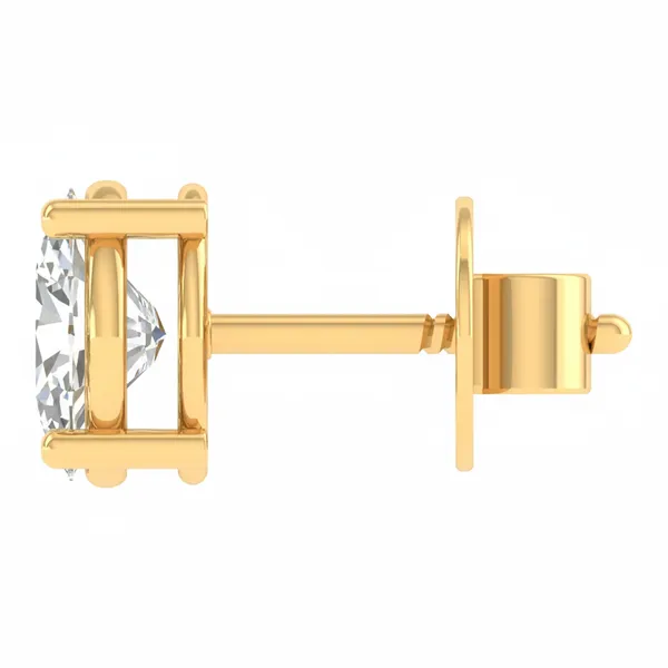 The Isolde Tiara Single Diamond Studs - View 3