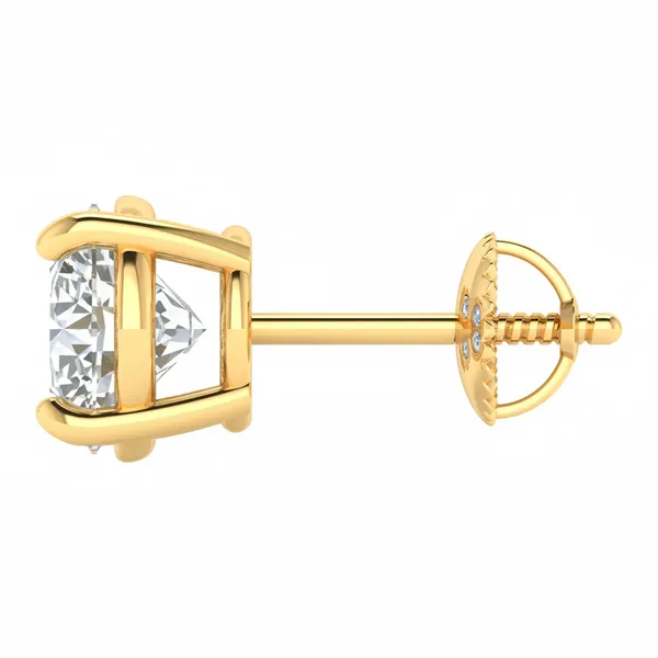 Eglantine Solitaire Earrings - View 3