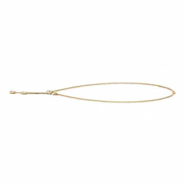 Delicate Halo Diamond Necklace - View 2