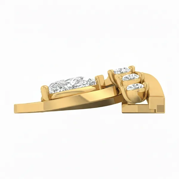 Pristine Halo Diamond Mangalsutra - View 3