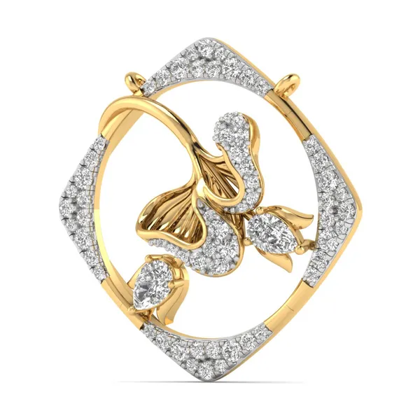 Couture Horseshoe Diamond Pendant - View 2
